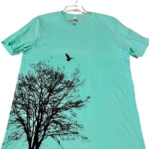 Bella Canvas Mint Tee with Black Graphic